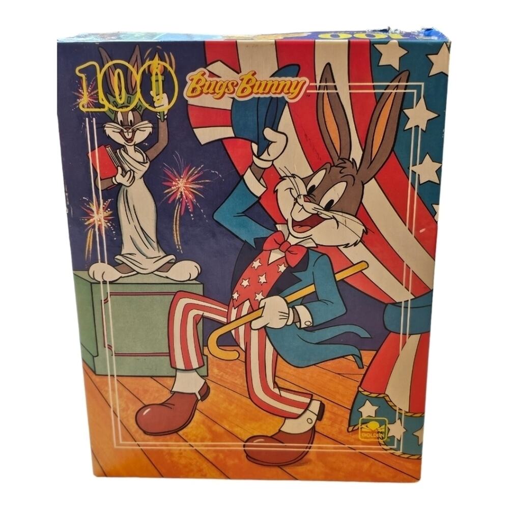 Vintage Golden 1990 Bugs Bunny 100 Piece Puzzle 11.5" x 15"